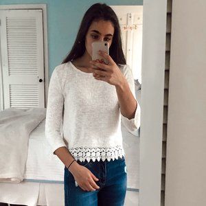 Forever 21 white sweater